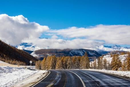 Чуйский тракт зимой