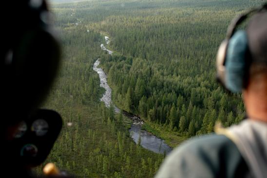 Рыбалка в сибирской тайге